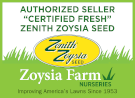 Zoysia Farm Nurseries is an Authorized Seller of &q"Certified Fresh" Zenith Zoysia Seed